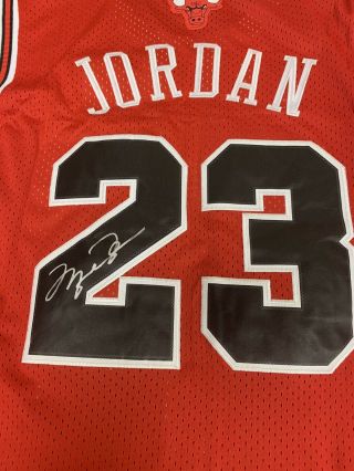 Michael Jordan MJ Autographed Chicago Bulls Signed Jersey Confition 2