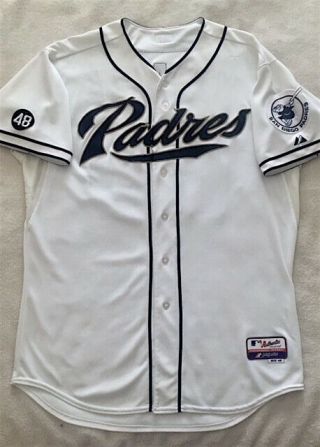 2012 Will Venable Game Worn Padres Home Jersey 25 Cubs