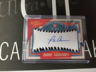 Pete Alonso 2019 Leather And Lumber Rookie Signatures Auto /125 Rc York Mets