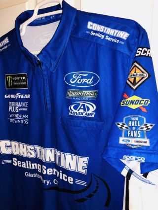 2xl Matt Kenseth Nascar Pit Crew Shirt Roush Ford Hall Of Fan Racing Constantine