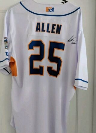 Austin Allen San Diego Padres prospect Game Worn Signed All Star Jersey 2