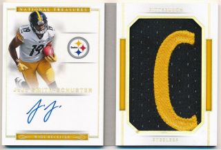 Juju Smith - Schuster 2017 National Treasures Rc Booklet Auto Letter " C " Patch /13