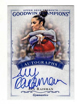 2016 Goodwin Champions Aly Raisman Autograph Olympic Gymnastics