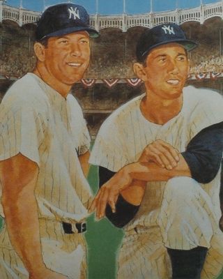 Mickey Mantle And Billy Martin 8x10 Art Print York Yankees