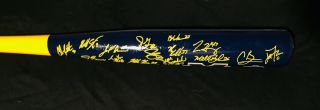 2019 Michigan Wolverines Signed Autograph CWS Baseball Bat College World Series 3