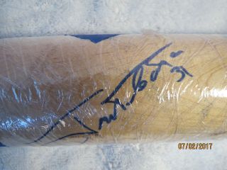 Authentic Jose Tabata Pirates Game Baseball Bat Signed Autograph Mlb