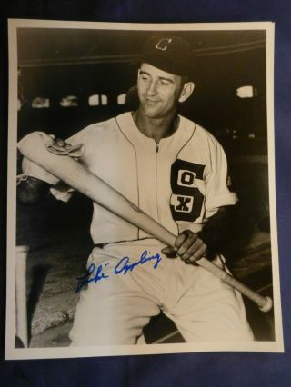 Luke Appling Signed 8 X 10 Black And White Photo W