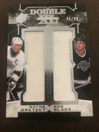 2017 - 18 2017 - 18 Spx Double Xl Duos Materials Wayne Gretzky,  Rob Blake 35/99