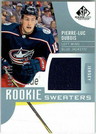 2017 - 18 Ud Sp Game Rookie Sweaters Jersey Pierre - Luc Dubois Rs - Pd 132/199