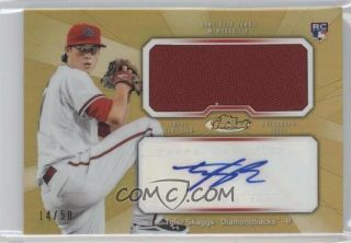 2013 Topps Finest Tyler Skaggs Rc Auto Jersey Gold Refractor/50 Rookie Autograph