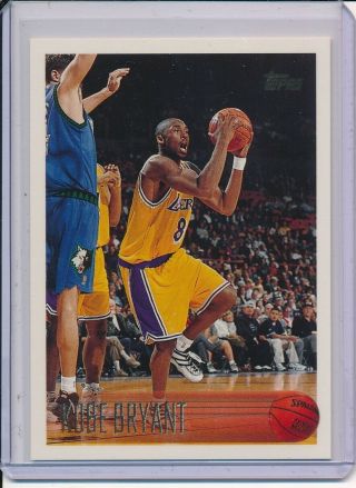 Kobe Bryant 1996 - 97 Topps Basketball Rc 138 Los Angeles Lakers Rookie Card