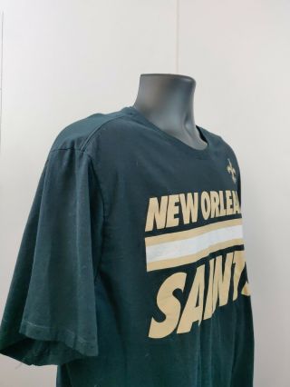 Orleans Saints Mens T - Shirt Size 2XL Black Good Short Sleeved Top 5