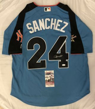 Gary Sanchez Signed Auto 2017 Mlb All Star Jersey Ny Yankees Jsa