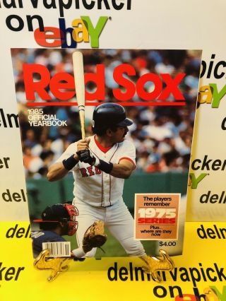 1985 Boston Red Sox Official Yearbook Pulled From Case