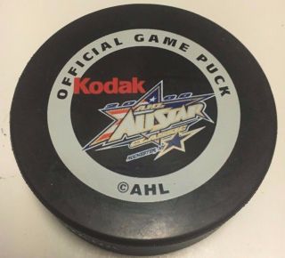 2000 Ahl All Star Game Official Game Puck Rochester Americans