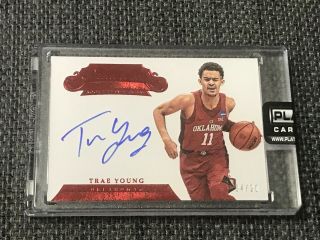 2018 Flawless Collegiate Trae Young Ruby Auto /20 Oklahoma Sooners Hawks
