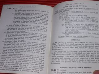 OFFICIAL BASEBALL GAME RULES BOOK 1975 4