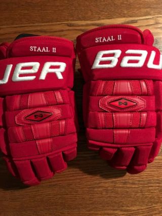 Jordan Staal Carolina Hurricanes Game Worn Hockey Gloves