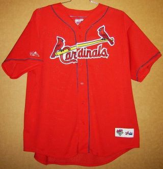 St Louis Cardinals Mark Mcgwire Red 25 Button - Down Size Xxl Baseball Jersey