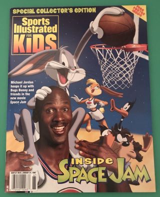 Sports Illustrated For Kids • Jan 1997 • Inside Space Jam • Jordan/ Bugs • Nm