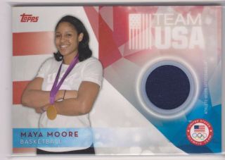Sweet 2016 Topps Olympic Maya Moore Relic Card Wnba Uconn Multiples
