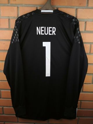 Neuer Germany Soccer Jersey Large 2016 Goalkeeper Shirt Aa0126 Football Adidas