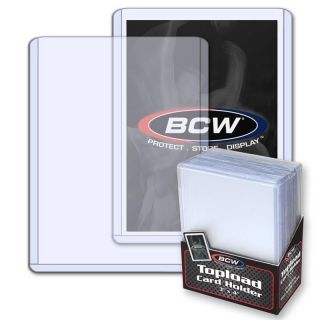 (2000) 2 Cases 3 " X 4 " Bcw Toploaders Standard Baseball Trading Gaming Cards
