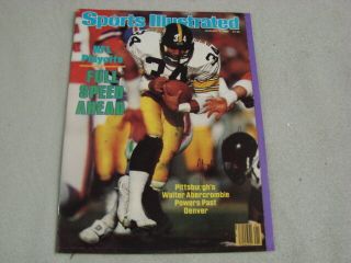 1985 January 7th,  Sports Illustrated Signed Walter Abercrombie Steelers B