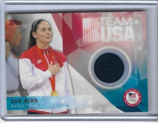 Sweet 2016 Topps Olympic Sue Bird Relic Card Wnba Uconn Legend Multiples