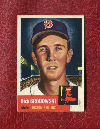 1953 Topps 69 Dick Brodowski Boston Red Sox Short Print Exmt / Exmt,