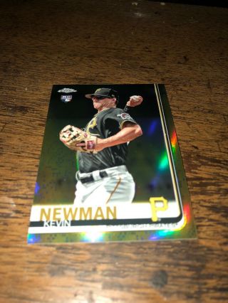 2019 Topps Chrome Kevin Newman Rc Gold Refractor 42/50 Rookie Pirates