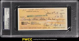 Marvin Gaye Signed Autographed Check Auto Psa/dna Auth (pwcc)