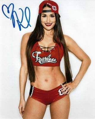 Wwe Nikki Bella Hand Signed 8x10 Autographed Photo With Nikki 8 Bella Twins