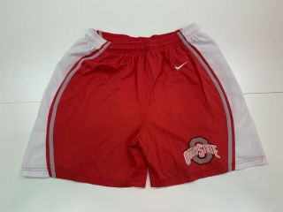 Vintage Ohio State Buckeyes Nike Men’s Red/white Basketball Shorts - Large
