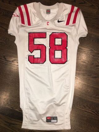 Game Worn Cornell Big Red Football Jersey Nike 58 Size L