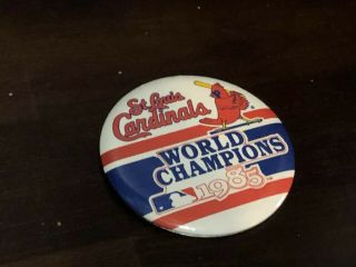 St Louis Cardinals 1985 World Series - National League Champions Pinback Button
