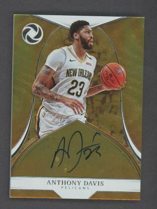 2018 - 19 Panini Opulence Anthony Davis Signed Auto 76/79 Orleans Pelicans