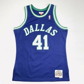 Auth Mitchell And Ness Swingman Jersey Dallas Mavericks 1998 - 99 Dirk Nowitzki M