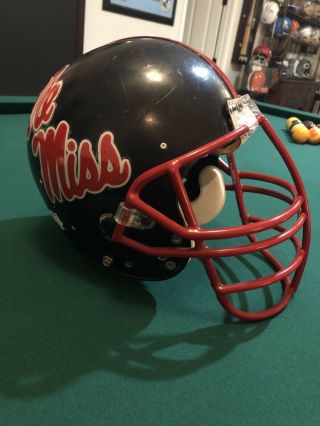 Ole Miss Rebel’s Football Helmet Full Size Riddell Pac - 3