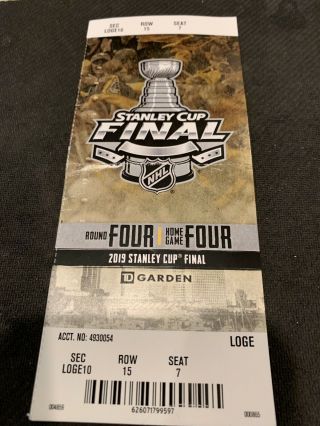 Nhl - Stanley Cup Finals Game 7 St Louis Blues V Bruins Ticket