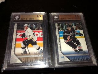 2005 - 06 Sidney Crosby And Ovechkin Young Guns Rcs Both Bgs 9.  5 Gem Mints