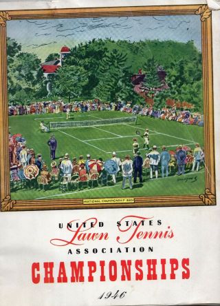 1946 U.  S.  Tennis Championship Program At Forest Hills,  York