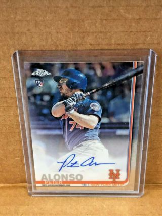 2019 Topps Chrome Pete Alonso Rookie Auto On Card Peter Alonso Home Runs