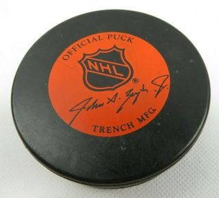 Vintage Hockey Game Official Puck Montreal Canadiens NHL Trench MFG CANADA 2