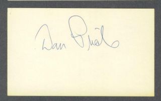 Danny Pride Signed Chicago Bears Football Index Card