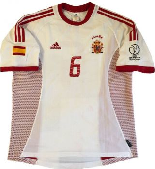 Spain Away Football Shirt 2002 - 2004 / 6 Hierro