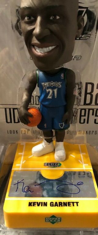 KEVIN GARNETT SIGNED AUTO UPPER DECK PLAYMAKERS BOBBLEHEADS UDA AUTOGRAPHED 2
