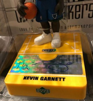 KEVIN GARNETT SIGNED AUTO UPPER DECK PLAYMAKERS BOBBLEHEADS UDA AUTOGRAPHED 3