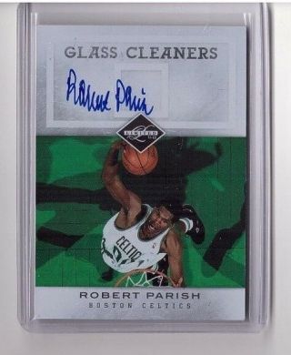 Robert Parish 2011 - 12 Panini Limited Glass Cleaners Autograph Auto Sp/99 11