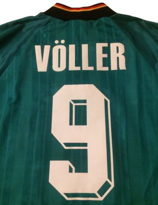 Germany Away Football Shirt 1992 - 1994 / 9 Voller / Rudi Völler